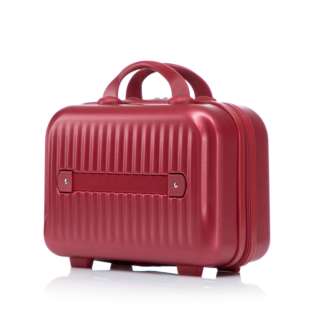 ABS Spinner Wheel Luggage Set with Combination Lock - Red