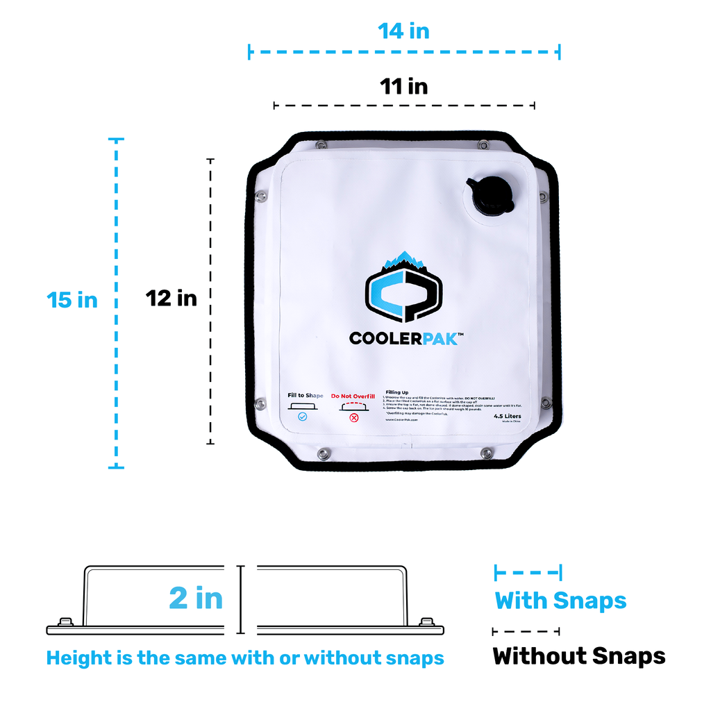 CoolerPak 12lb Ice Block Pack - Reusable Ice Pack for Coolers