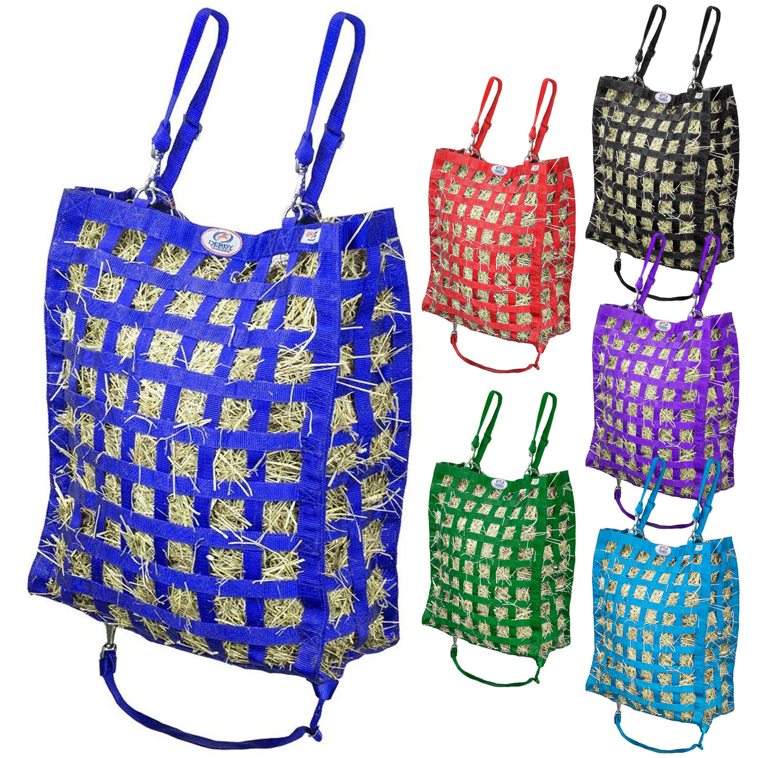 Superior 4-Sided Slow Feeder Horse Hay Bag – 1.75" Square Openings – Restricted Slow Feed – 1-Year Warranty | Patented Design