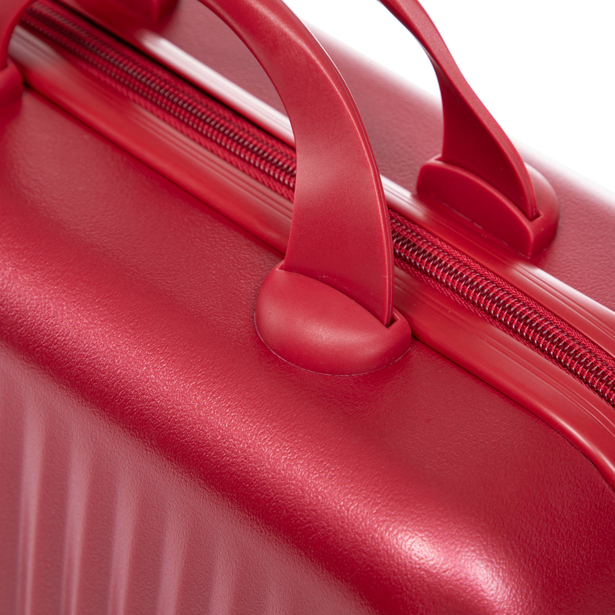 ABS Spinner Wheel Luggage Set with Combination Lock - Red