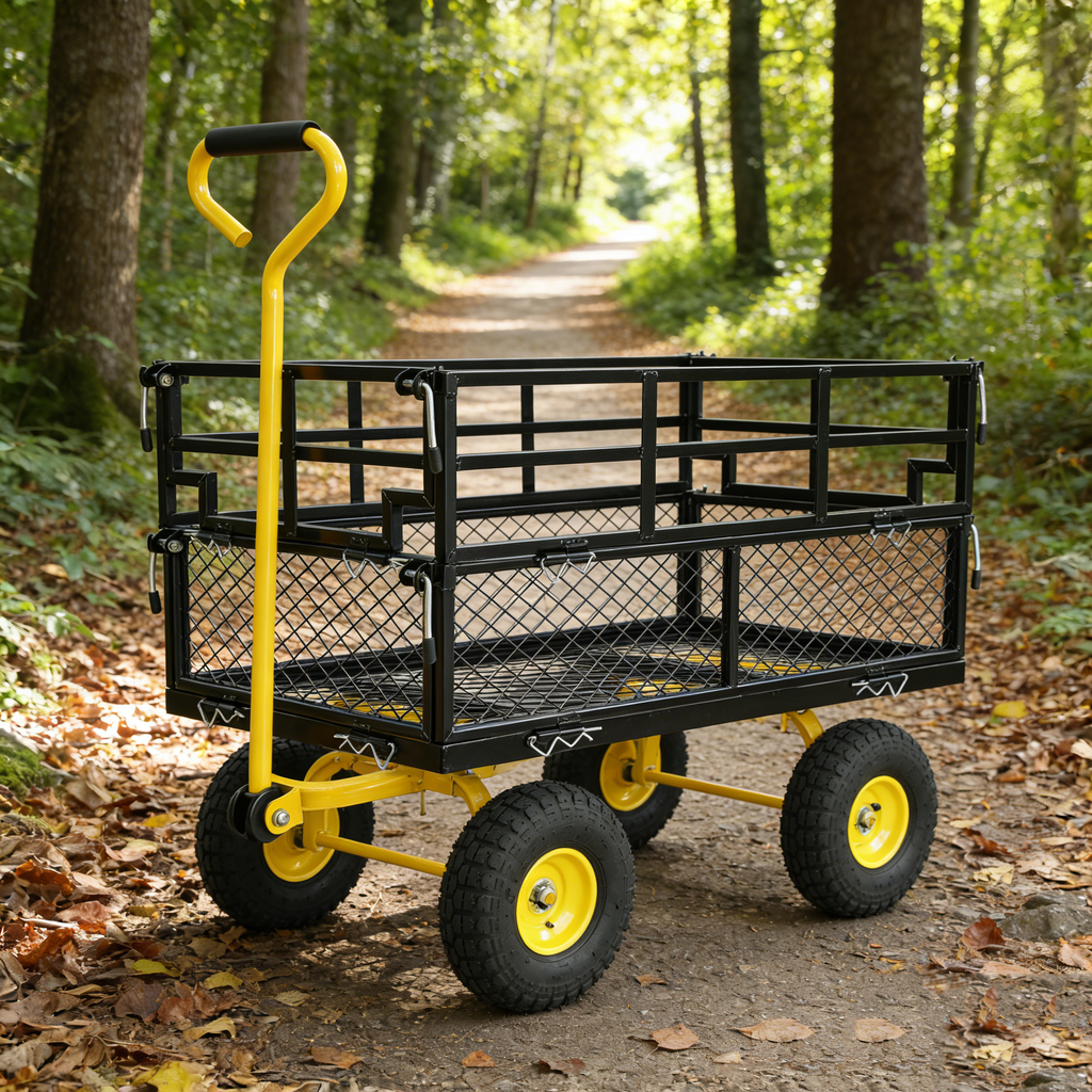 Wagon Cart Garden Cart Trucks Make Transporting Firewood Easier