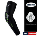 1Piece Sports Elbow Support Pads Breathable Arm Compression Shield Shape Crash Proof Elbow Pads Arm Sleeve Compression Sleeve For Outdoor Sports Running Basketball Football Volleyball Arm Cover