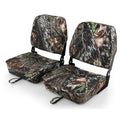 2-Piece Folding Boat Seat Set with Sponge Padding-Camouflage
