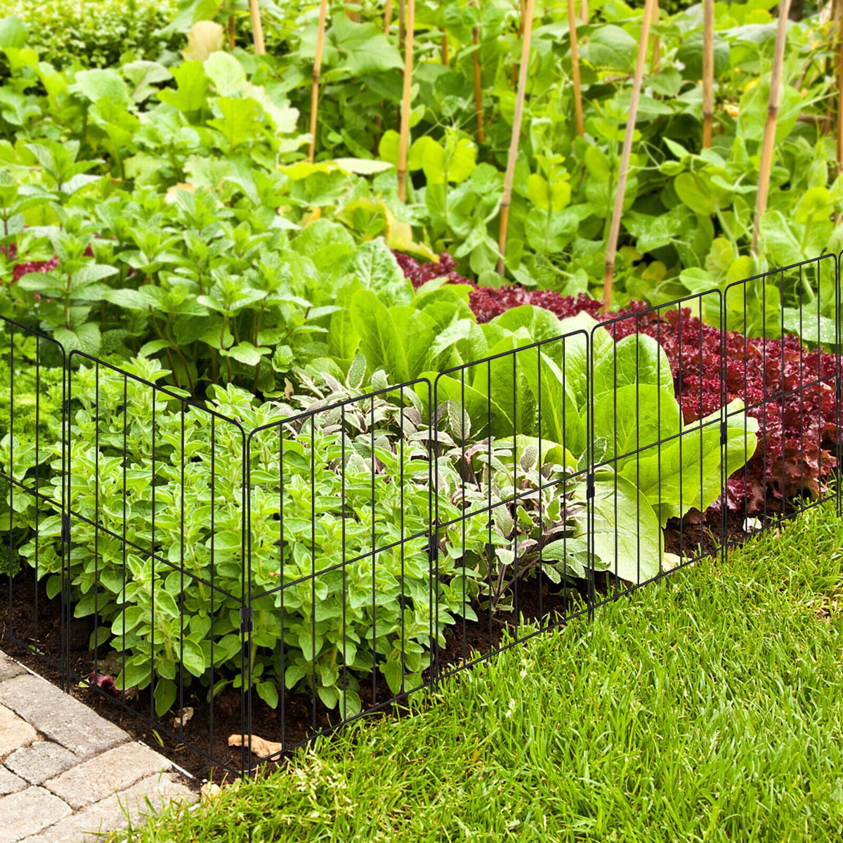 25 Pack Rustproof Decorative Garden Fence Set for Dog Flower bed