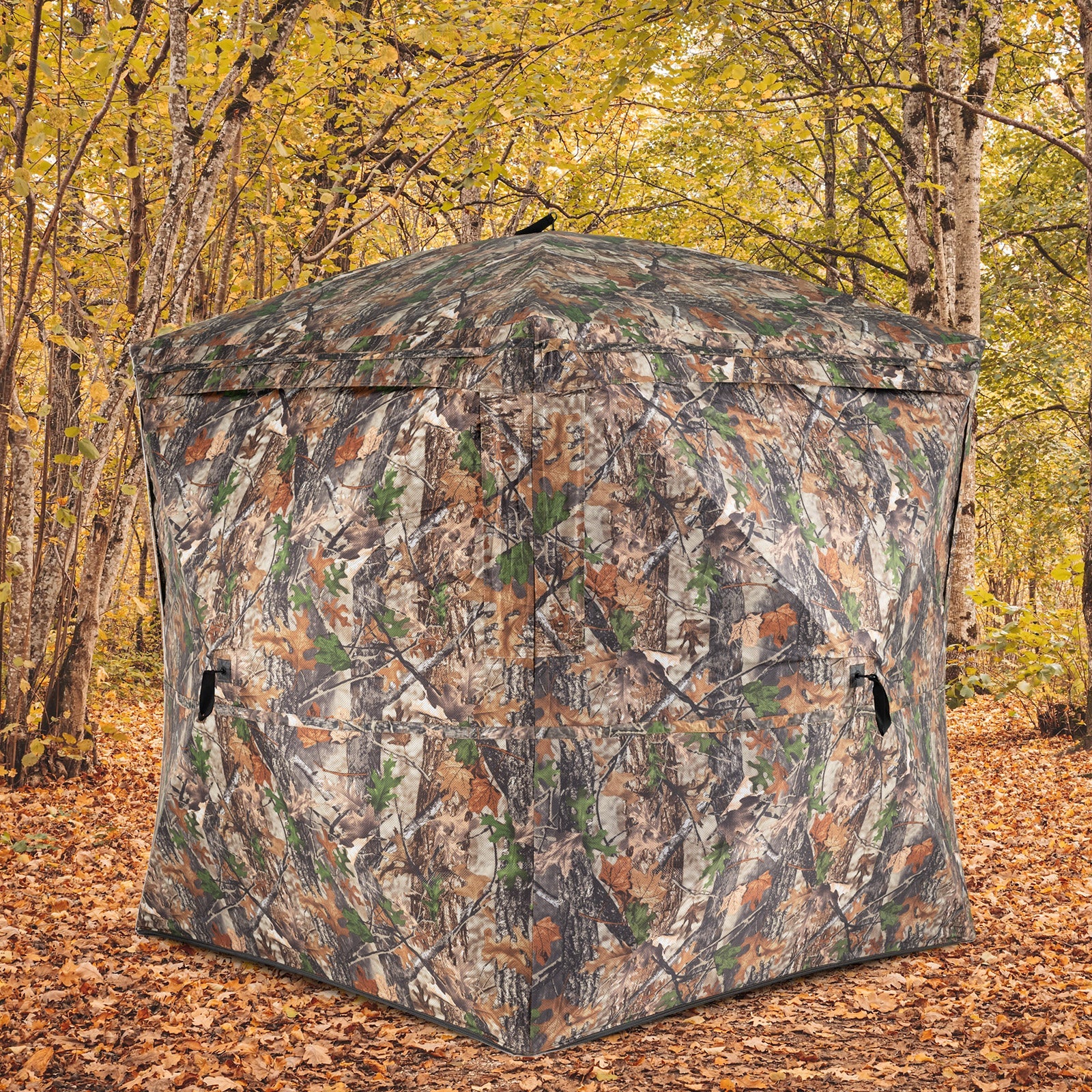 270¬∞ See Through Hunting Blind Tent with Silent Magnetic Door