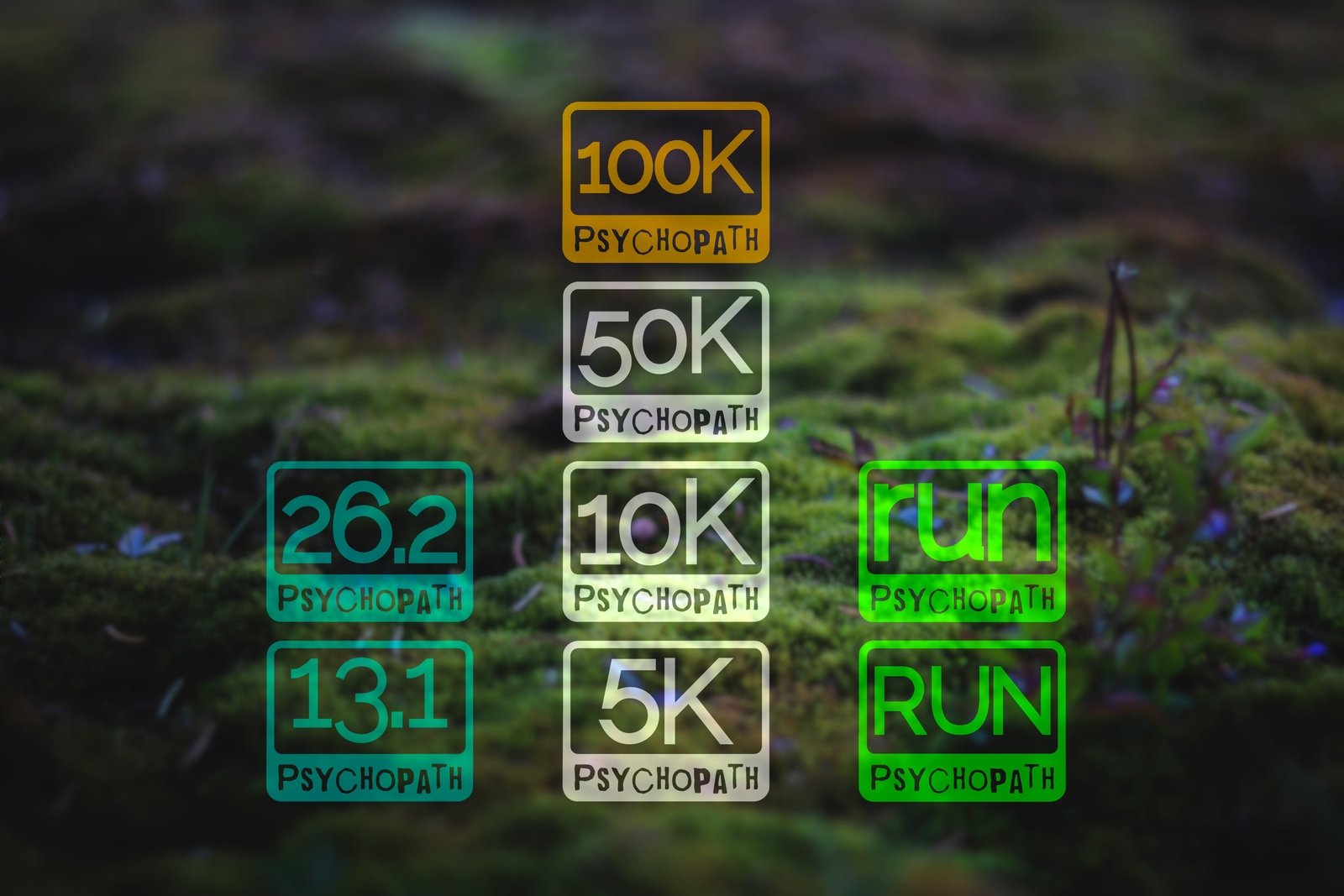 Psychopath Distance Runner Badge Vinyl Decal | 287