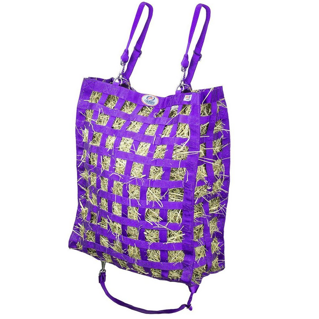 Superior 4-Sided Slow Feeder Horse Hay Bag – 1.75" Square Openings – Restricted Slow Feed – 1-Year Warranty | Patented Design