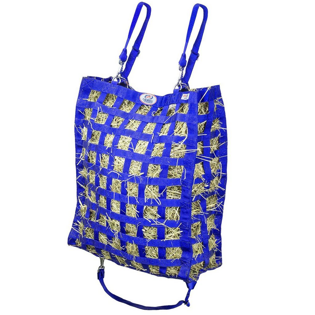 Superior 4-Sided Slow Feeder Horse Hay Bag – 1.75" Square Openings – Restricted Slow Feed – 1-Year Warranty | Patented Design
