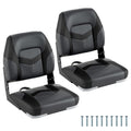 2-Pack Boat Seats with Fixing Bolts and Hinges