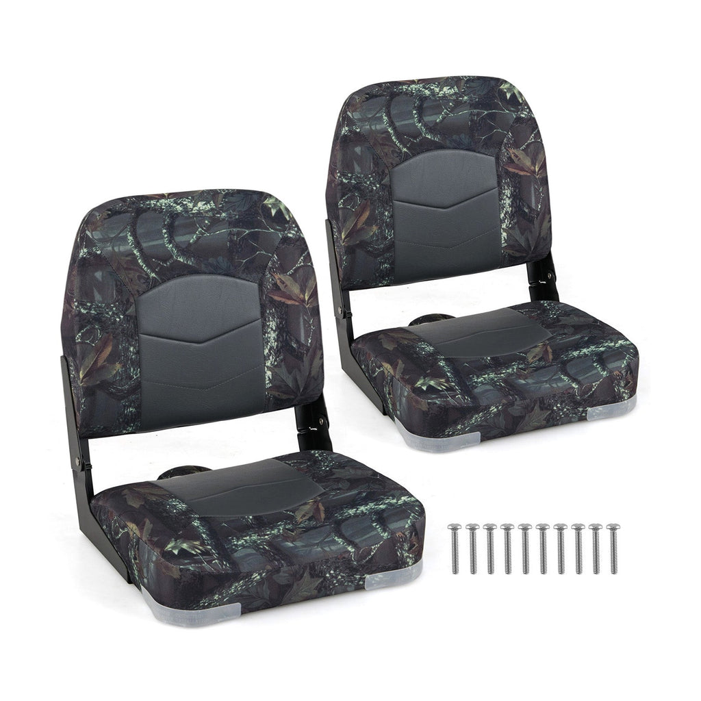 2-Pack Boat Seats with Thick Sponge Padding