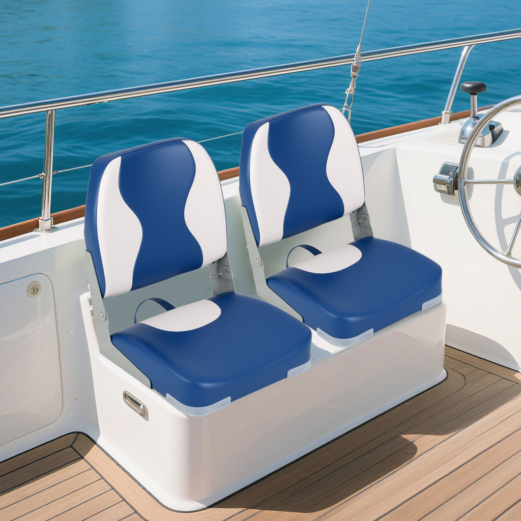 2-Pack Boat Seats with Thick Sponge Padding