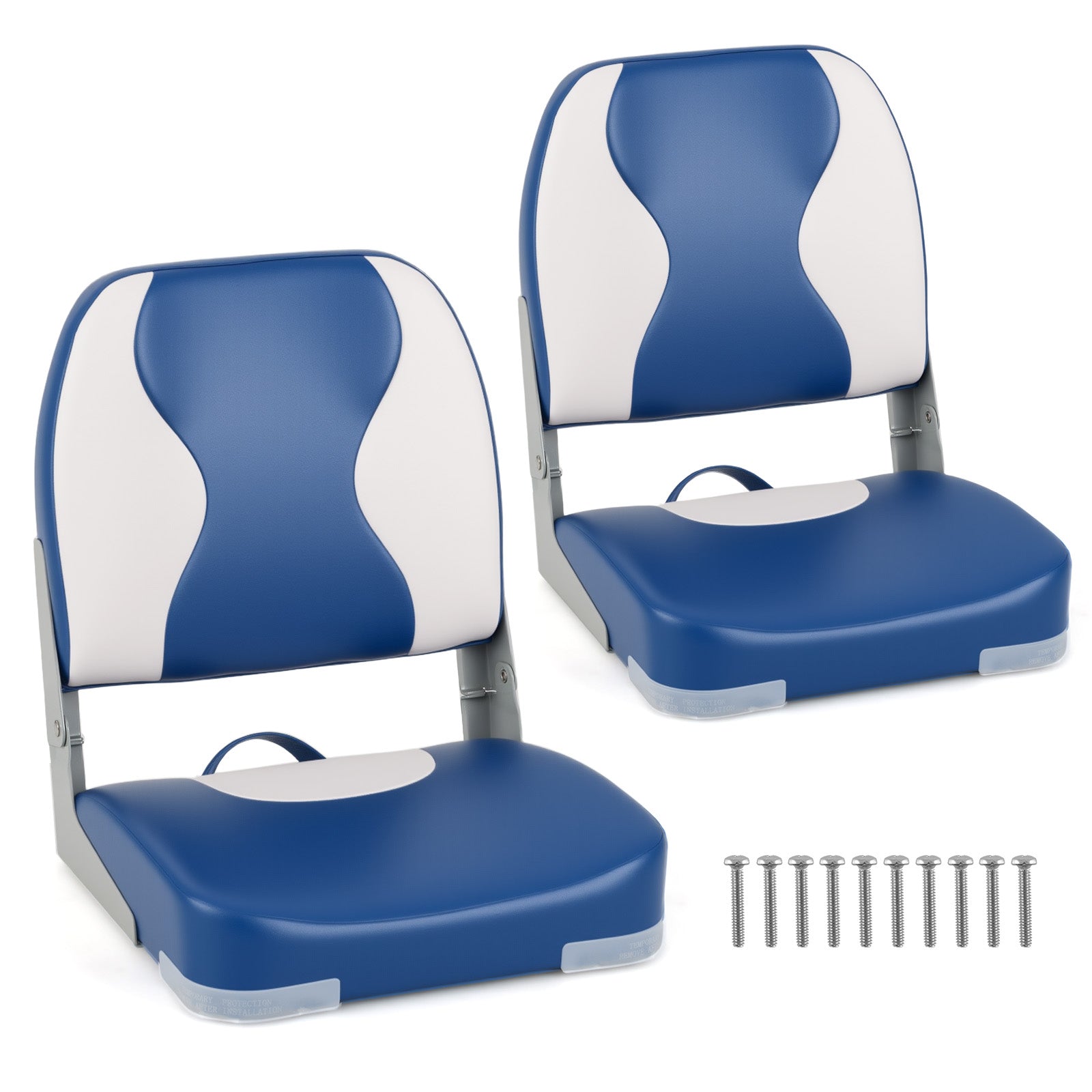 2-Pack Boat Seats with Thick Sponge Padding
