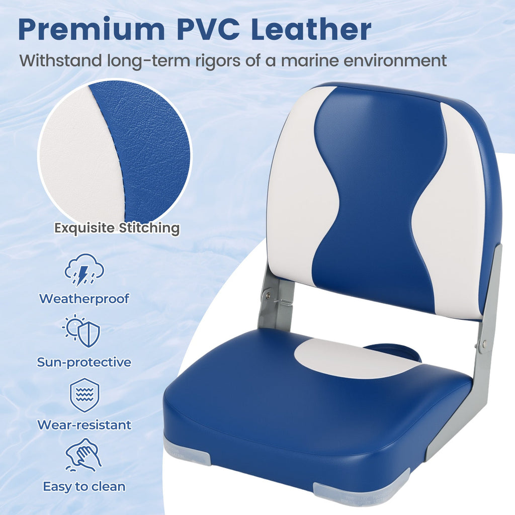 2-Pack Boat Seats with Thick Sponge Padding