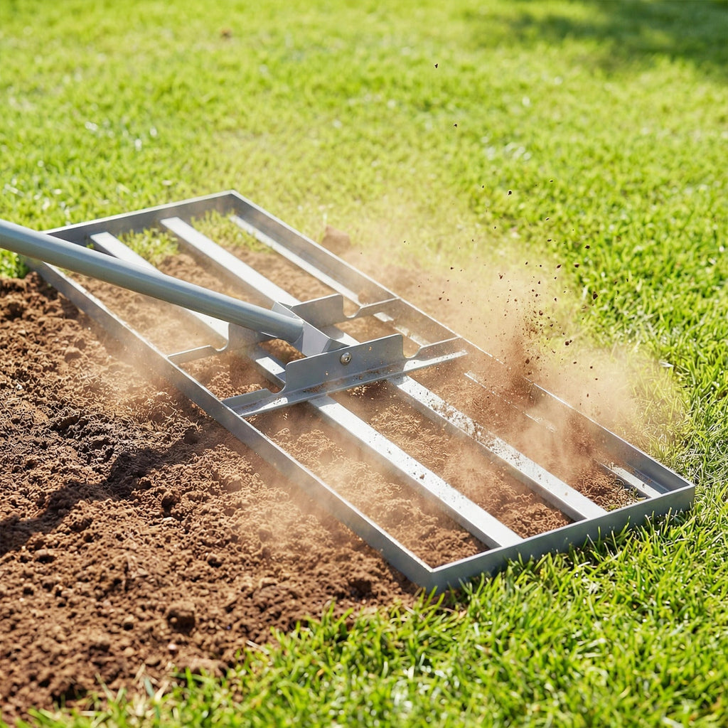 30 x 10 Inch Heavy Duty Lawn Level Tool with 69 Inch Handle
