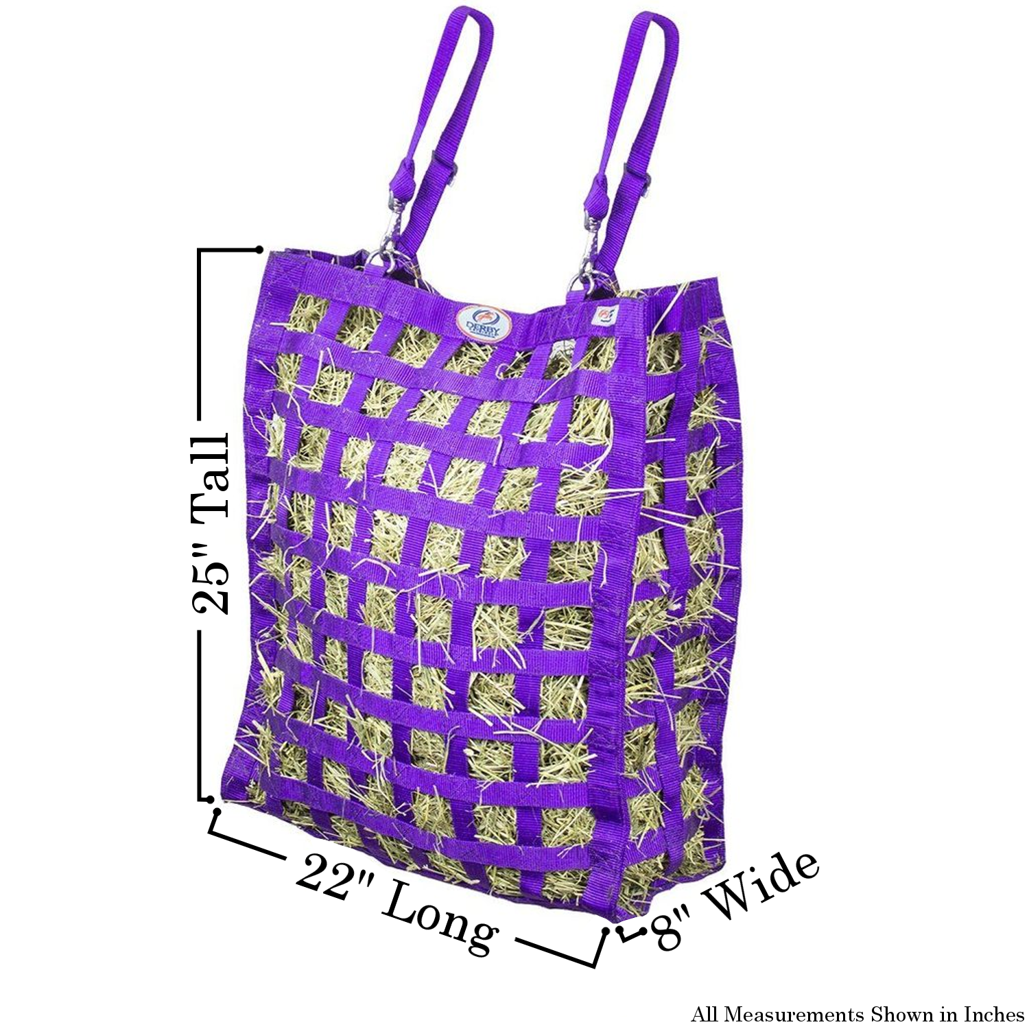 Superior 4-Sided Slow Feeder Horse Hay Bag – 1.75" Square Openings – Restricted Slow Feed – 1-Year Warranty | Patented Design