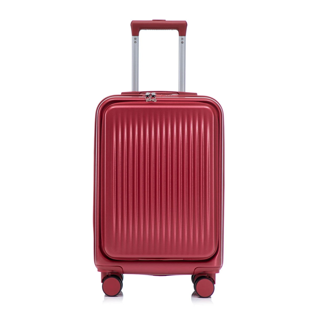 ABS Spinner Wheel Luggage Set with Combination Lock - Red