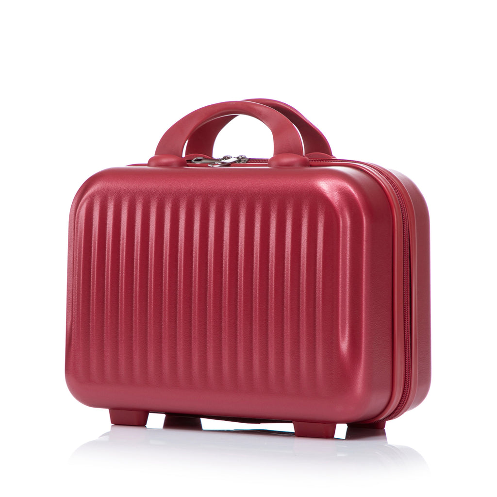 ABS Spinner Wheel Luggage Set with Combination Lock - Red