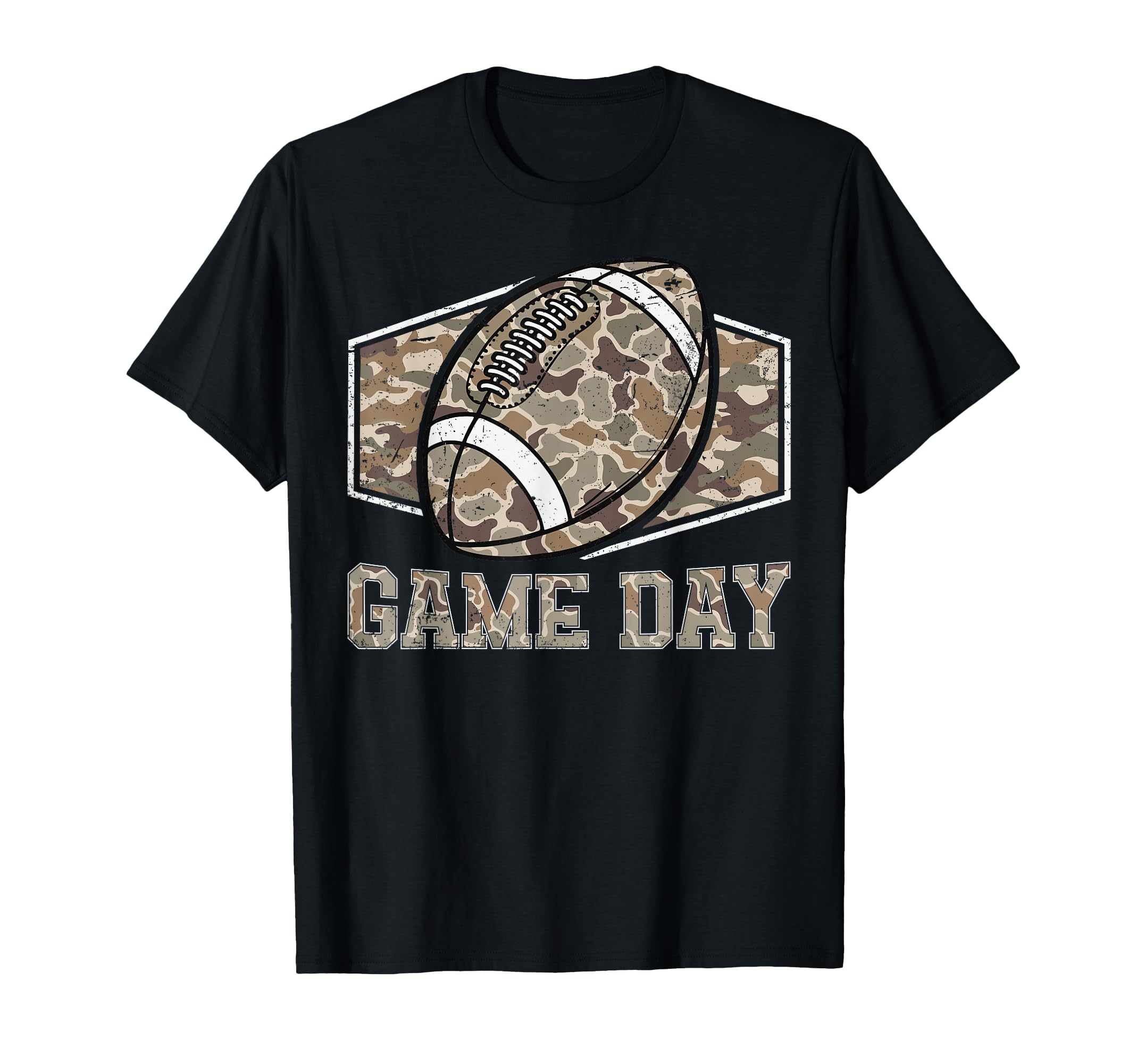 Game Day Camouflage Old Camo T-Shirt - Fun Novelty Design for Adults