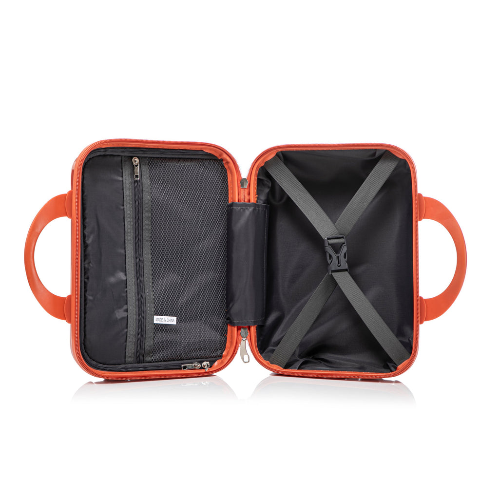 2 Pc PC Spinner Wheel Luggage Set with Lock - Gradient Blue Red