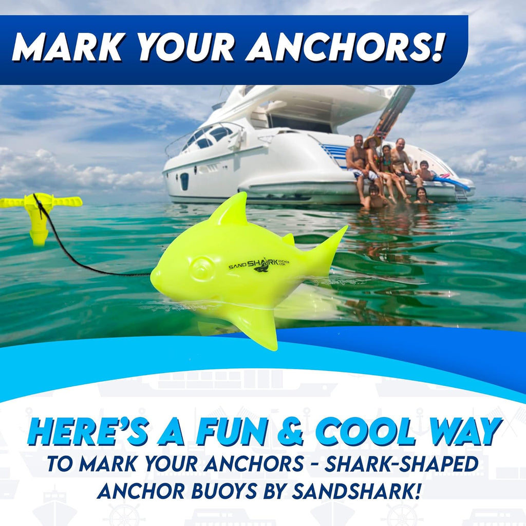 Shark-Shaped Floating Anchor Marker Buoy