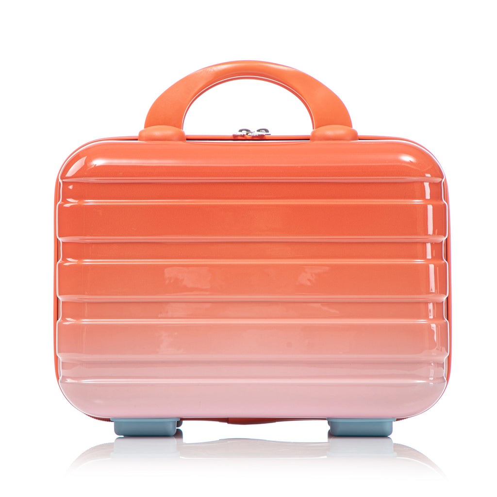 2 Pc PC Spinner Wheel Luggage Set with Lock - Gradient Blue Red
