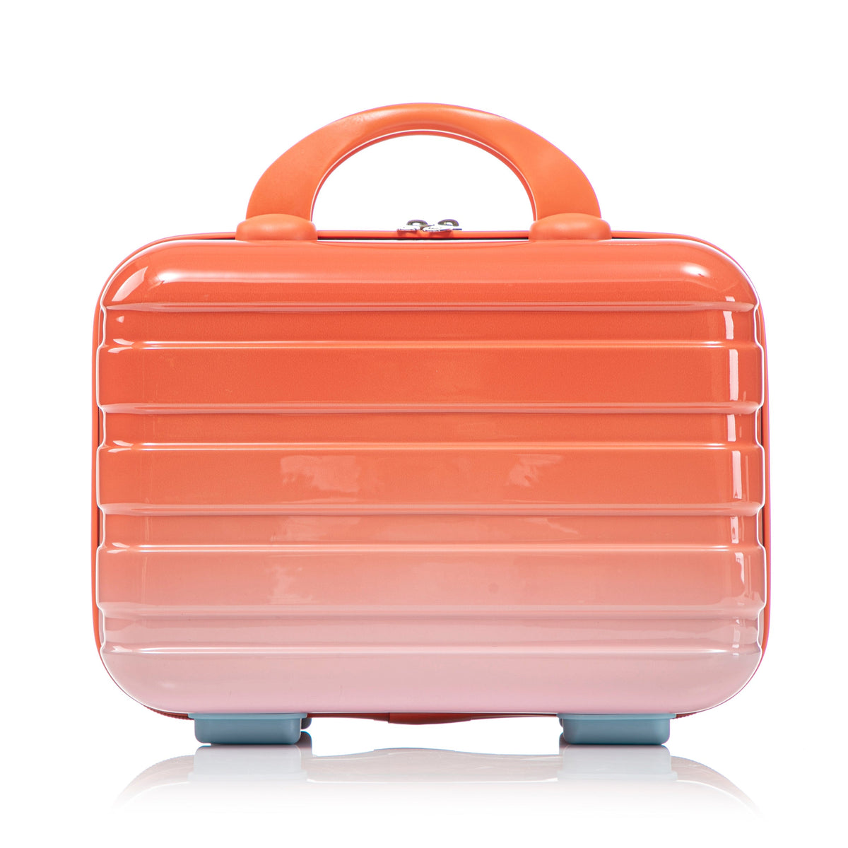 2 Pc PC Spinner Wheel Luggage Set with Lock - Gradient Blue Red