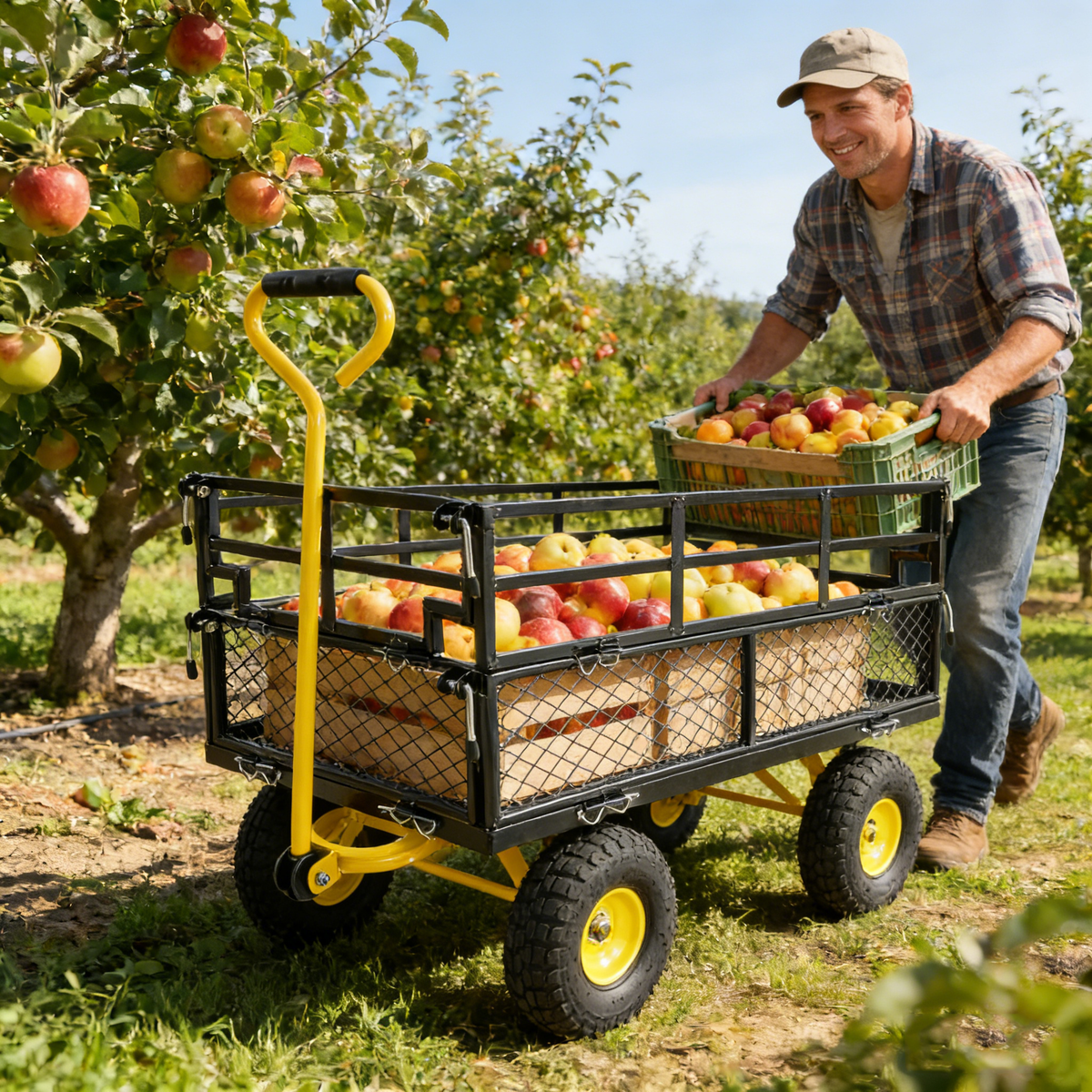 Wagon Cart Garden Cart Trucks Make Transporting Firewood Easier