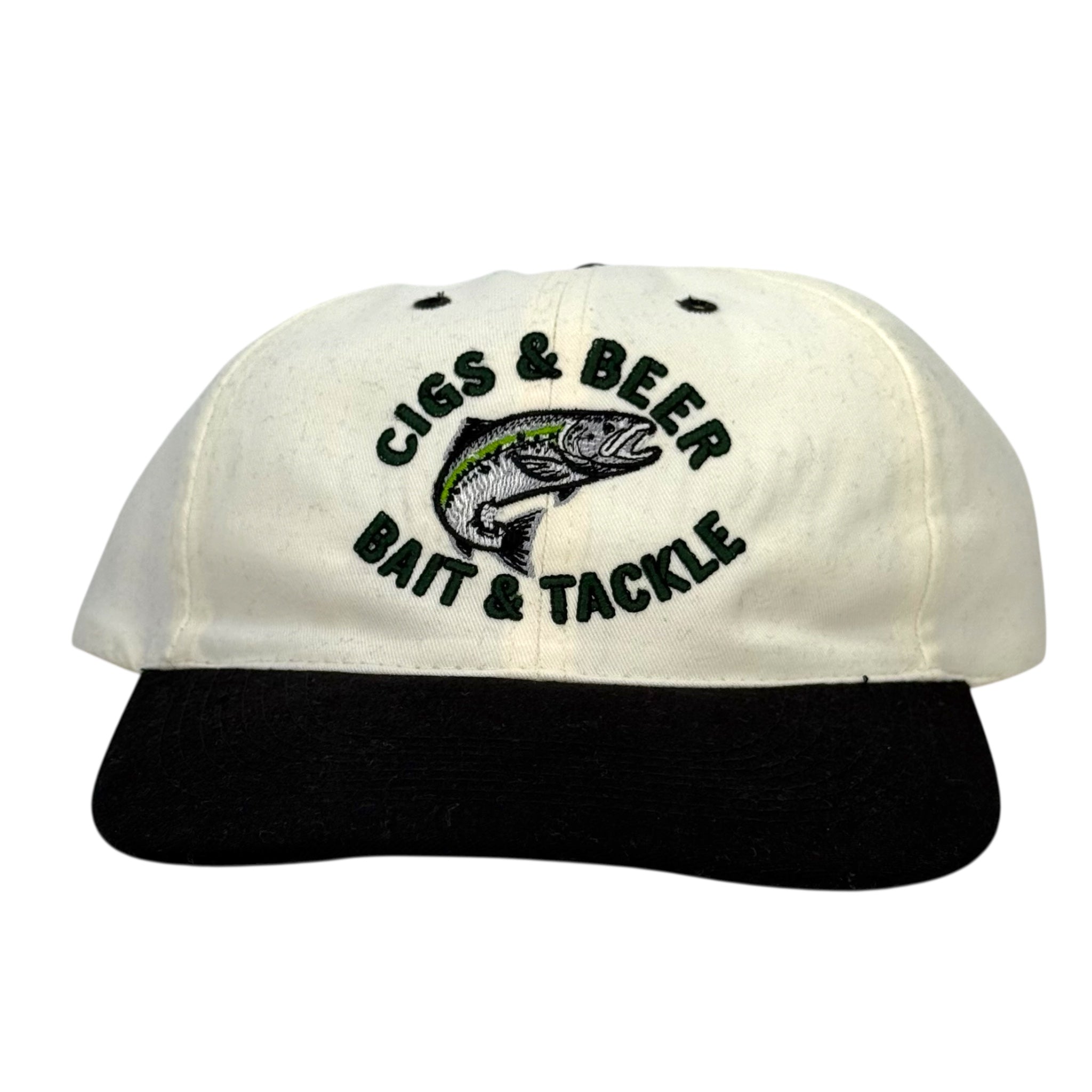 Cigs & Beer Bait & Tackle Fishing Hat Custom Embroidered