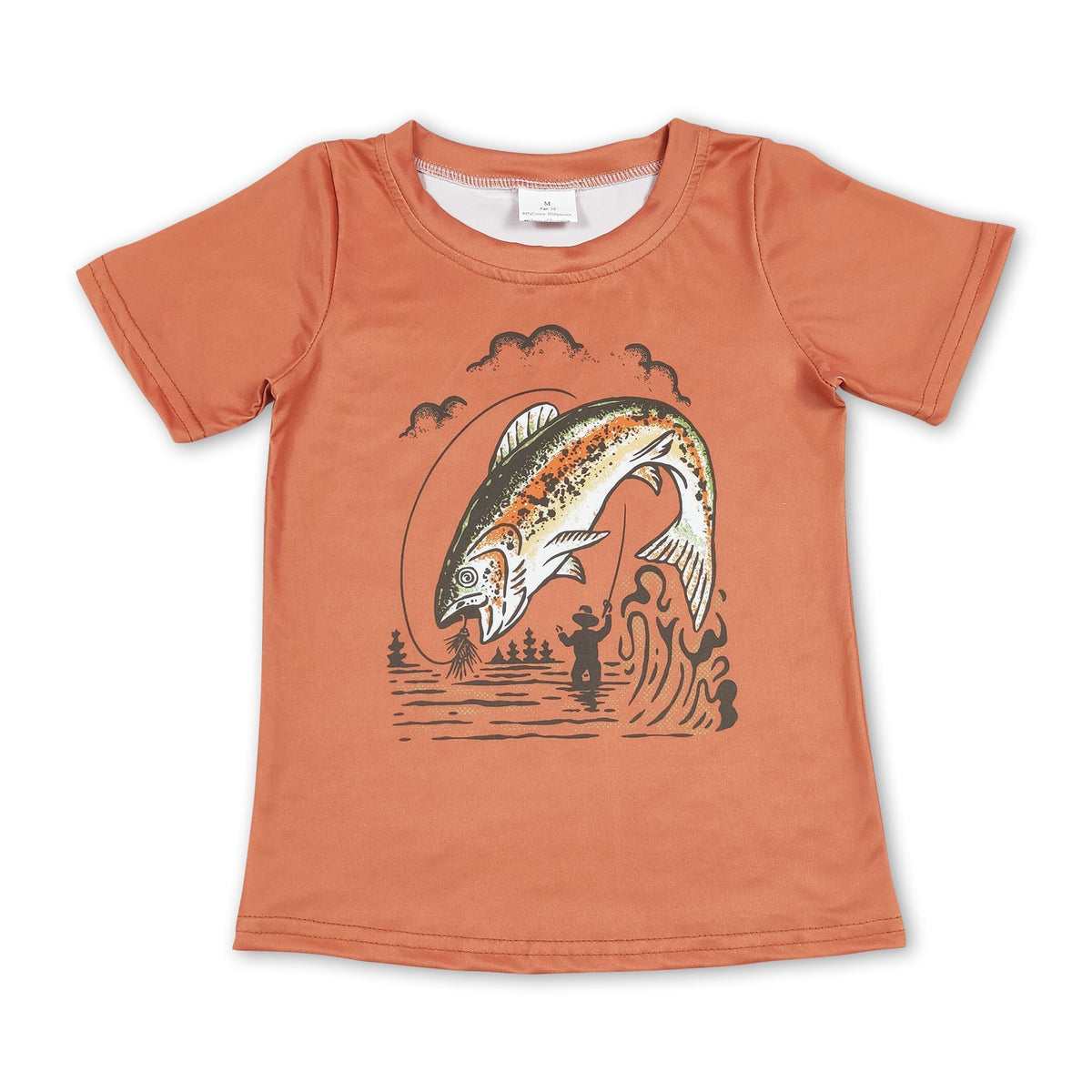 Short sleeves fishing kids boys hunting shirt