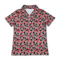 Short sleeves camo dog G adult men team polo shirt