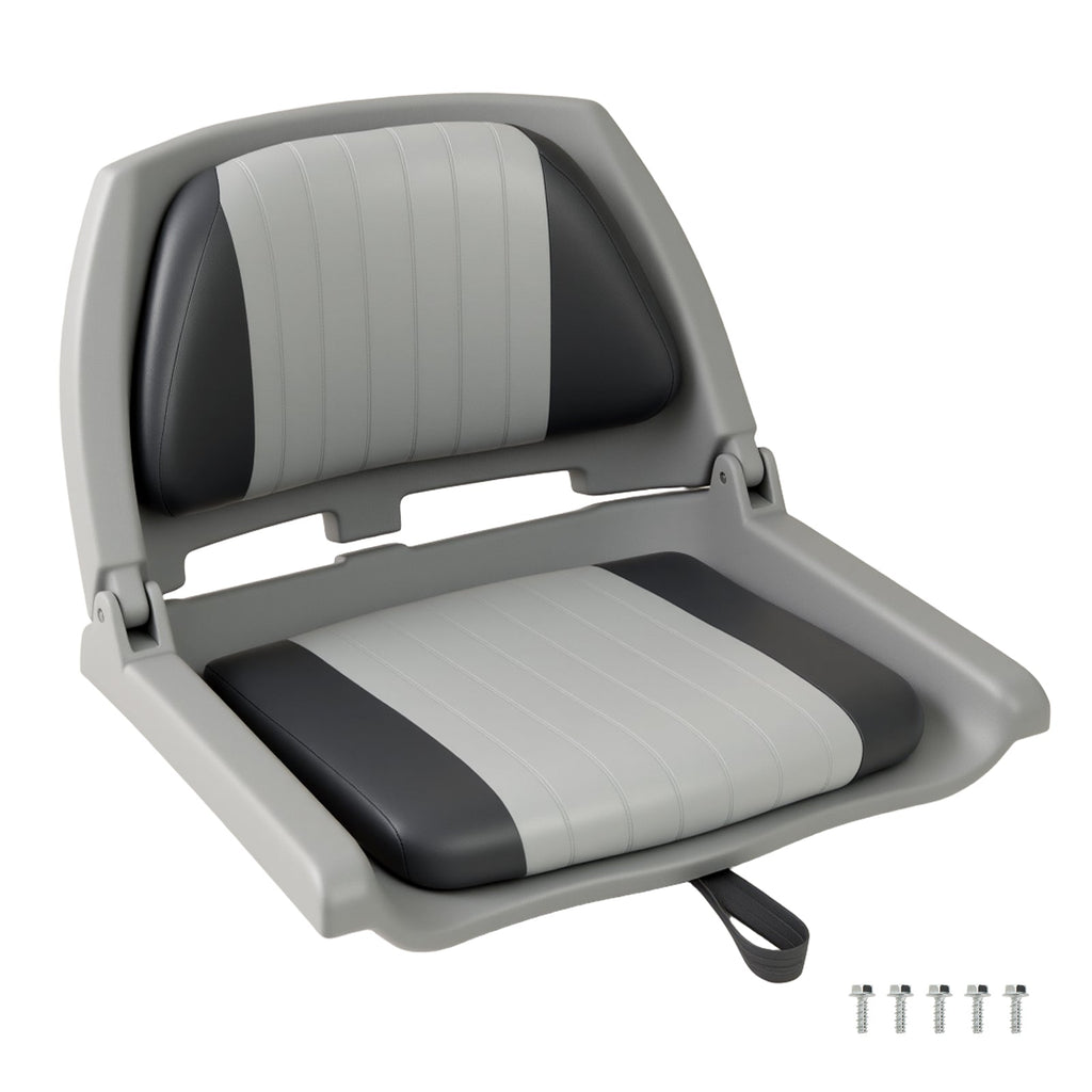 Boat Seat Folding Low Back Boat Chair with Marine-Grade PVC