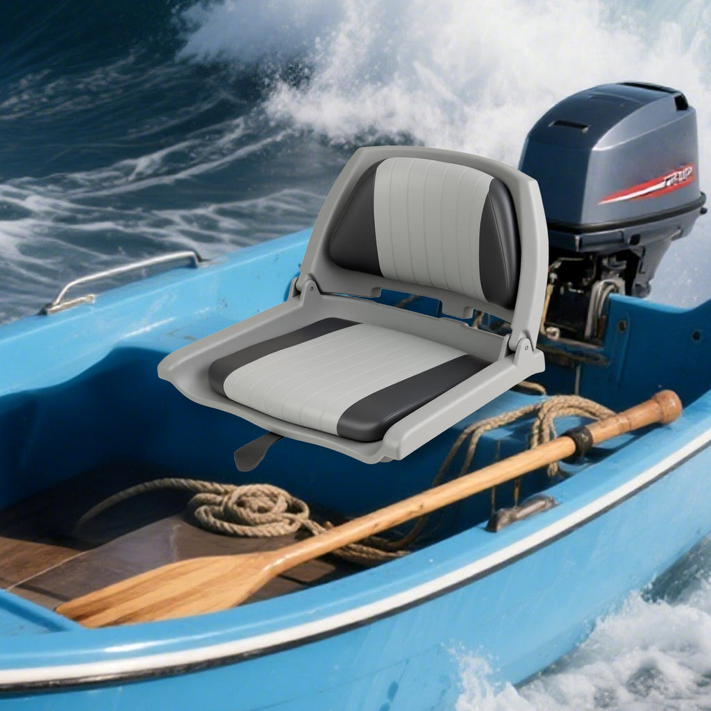 Boat Seat Folding Low Back Boat Chair with Marine-Grade PVC