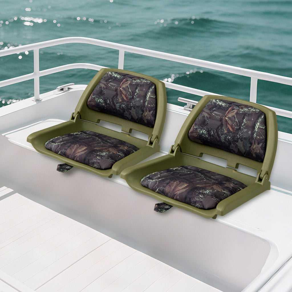 Boat Seat Folding Low Back Boat Chair with Marine-Grade PVC