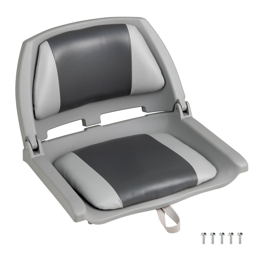 Boat Seat Folding Low Back Boat Chair with Marine-Grade PVC