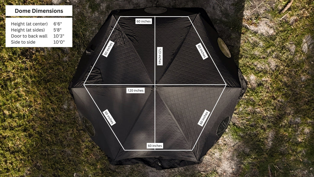 Dome Sauna Tent | 8-person portable sauna
