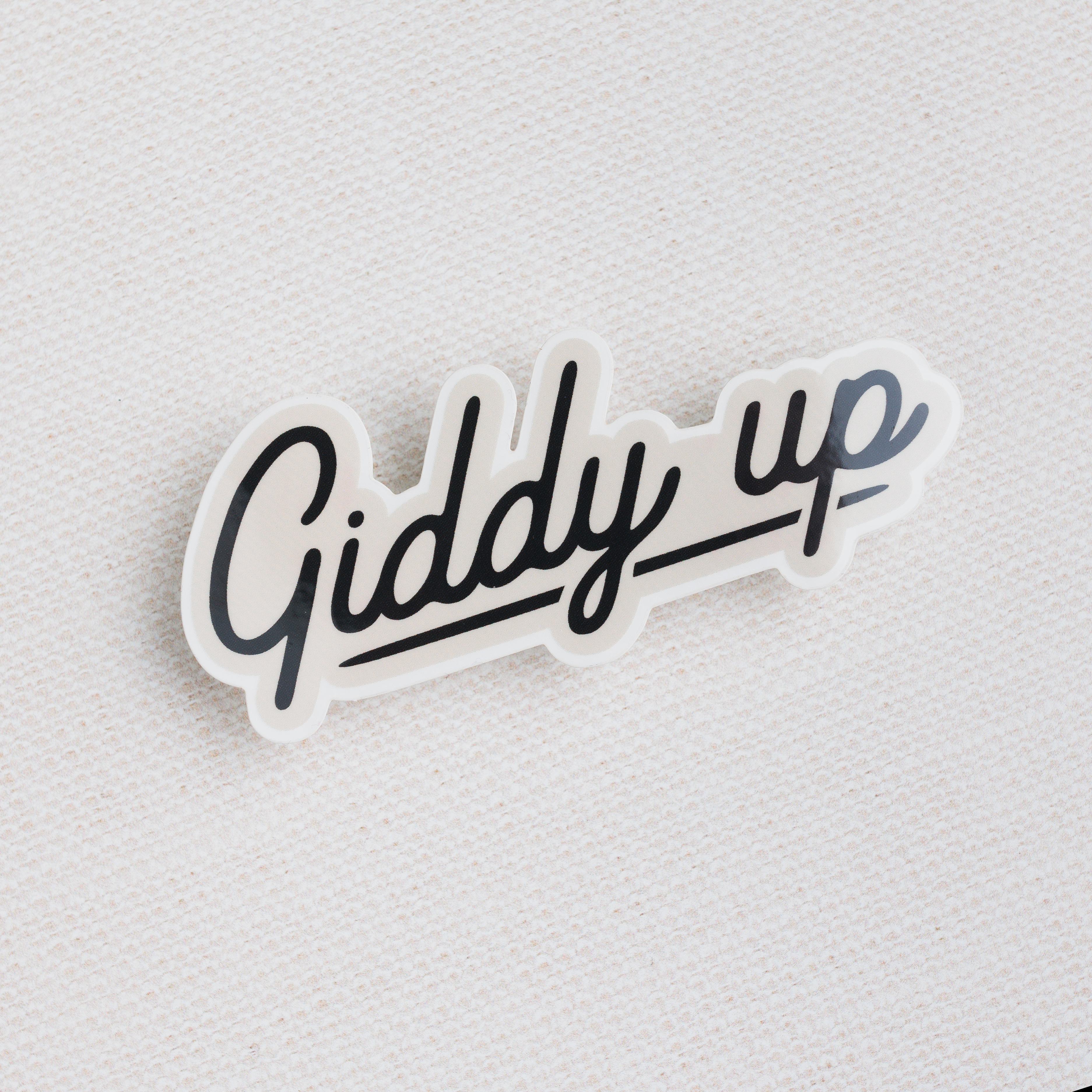 Giddy Up Sticker