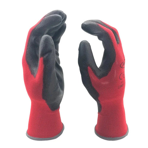24PCS Professional Protective Gloves – PU Coated Work Gloves for Construction, Gardening & Light-Duty Tasks