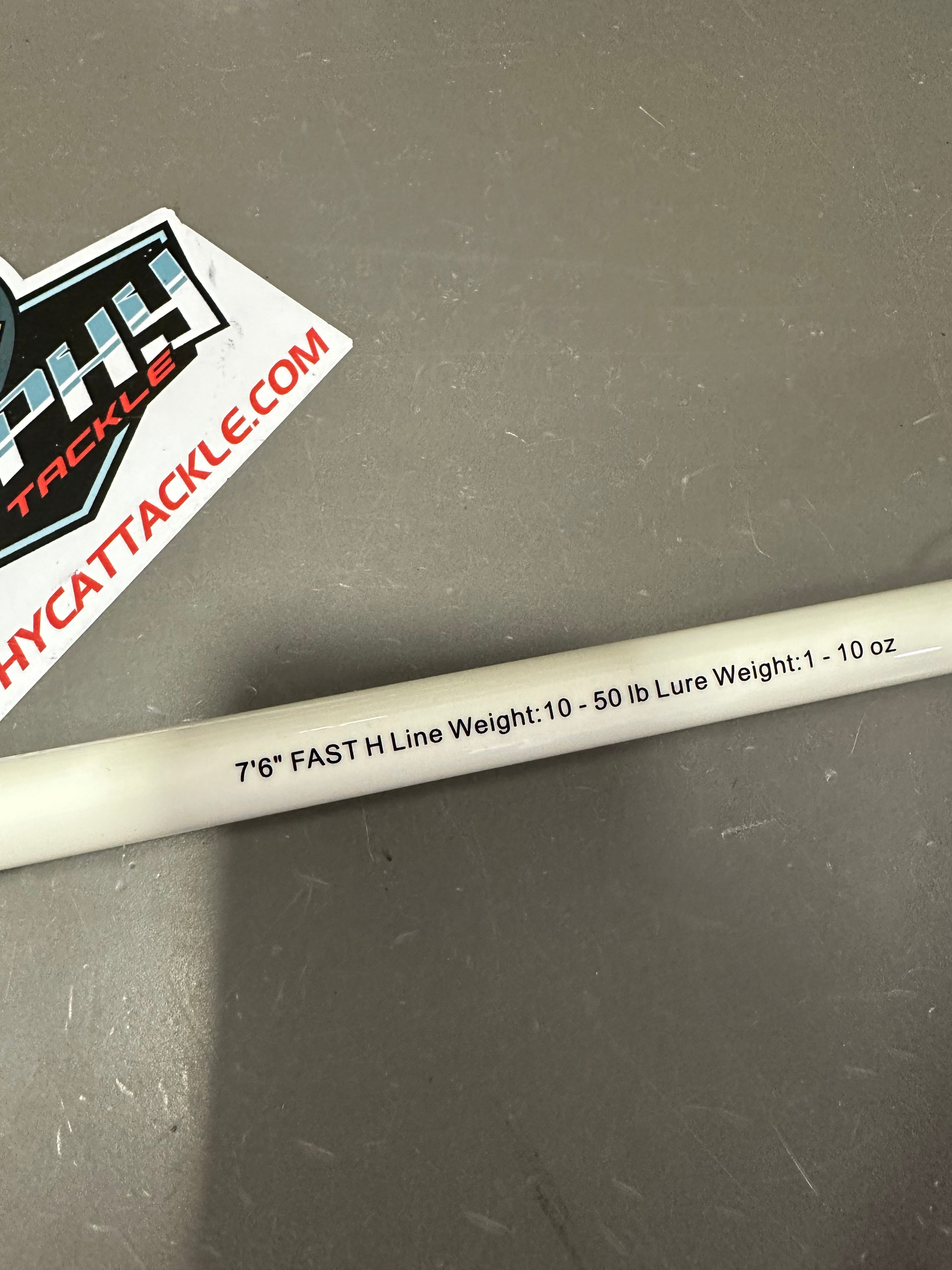 White Lightning 7'6" Casting Catfish Rod | Trophy Cat Tackle