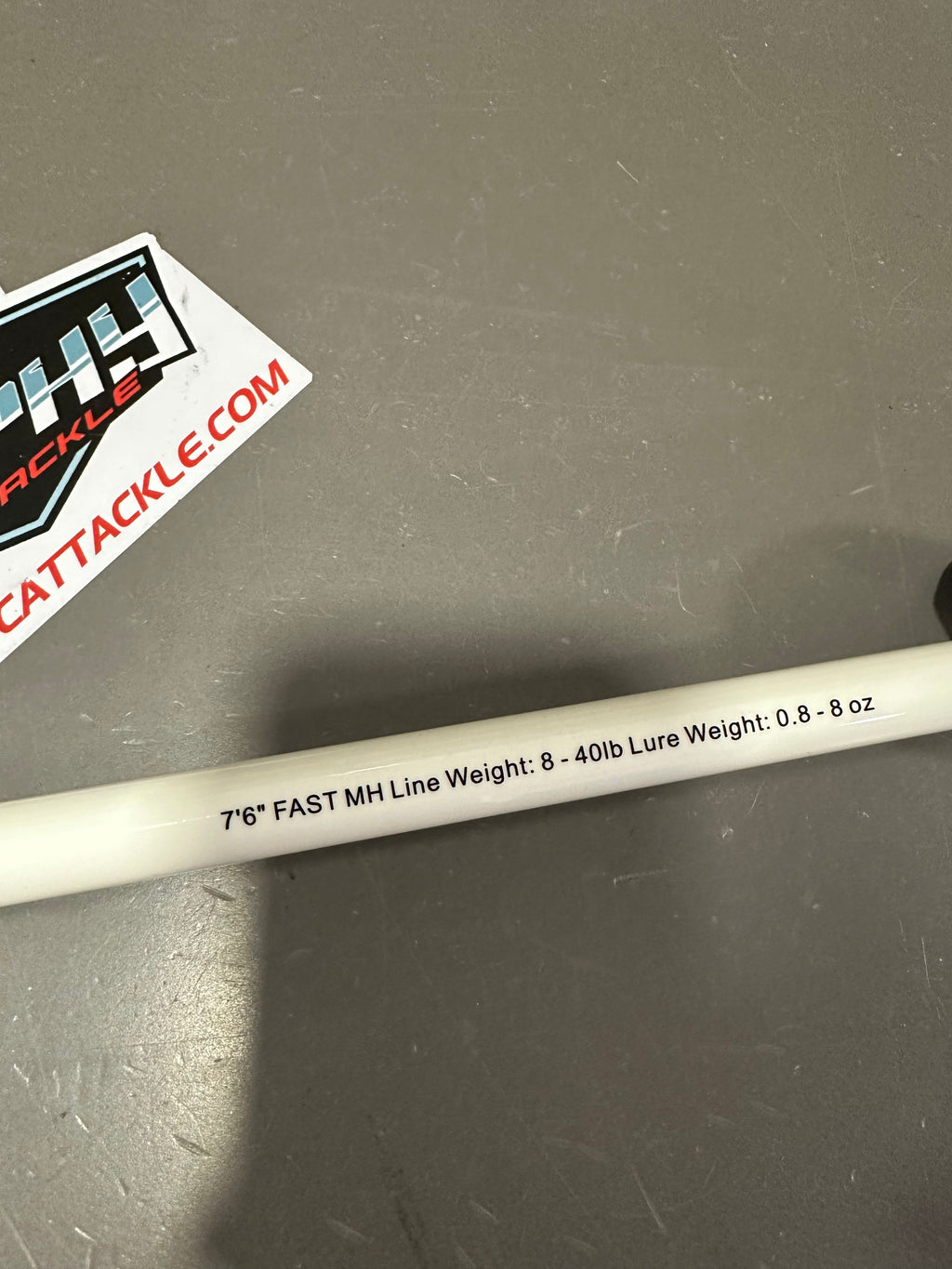 White Lightning 7'6" Casting Catfish Rod | Trophy Cat Tackle