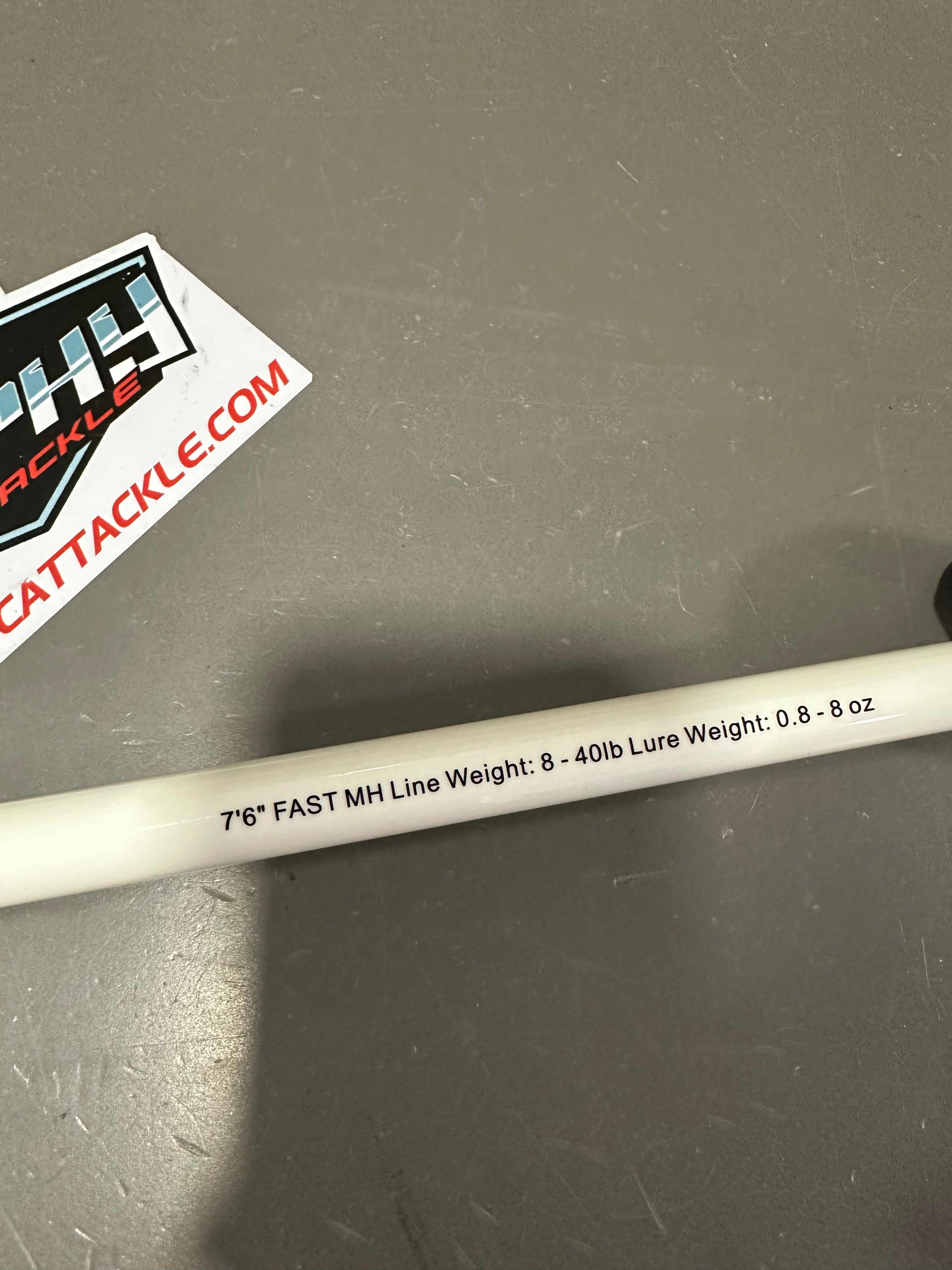 White Lightning 7'6" Casting Catfish Rod | Trophy Cat Tackle