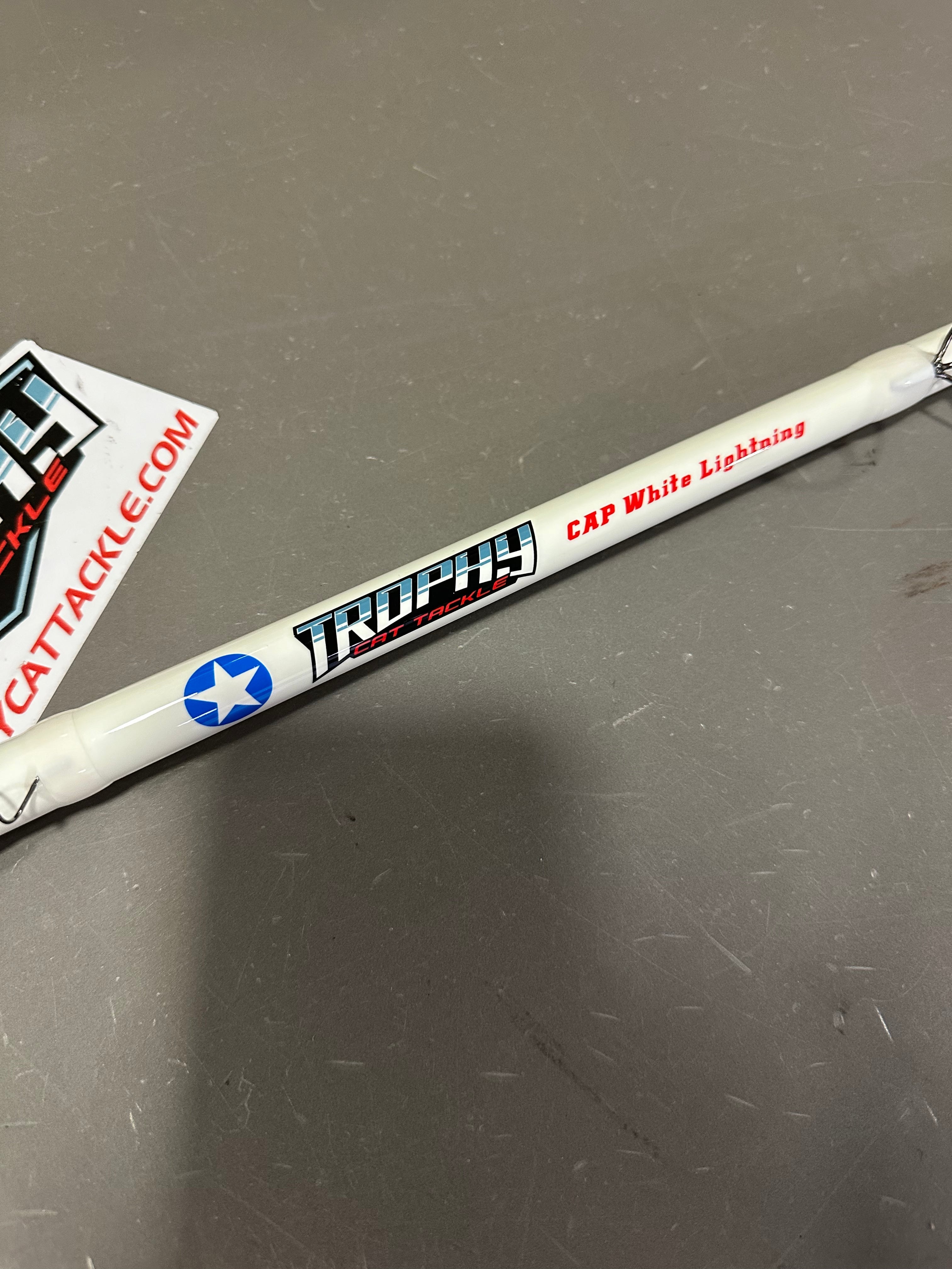 White Lightning 7'6" Casting Catfish Rod | Trophy Cat Tackle