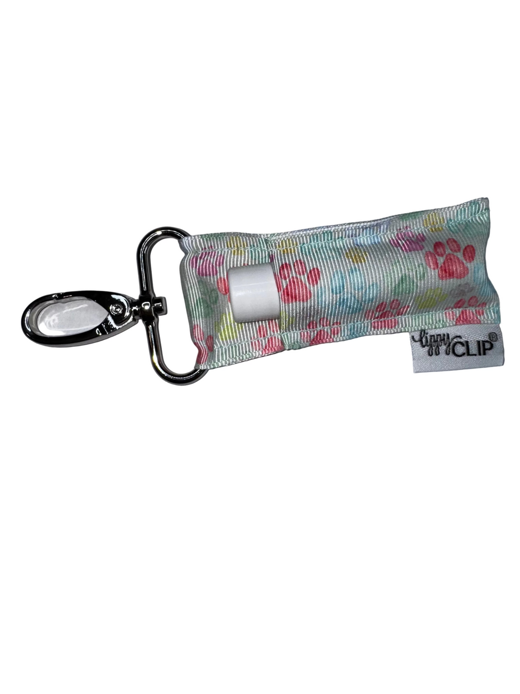 Pastel Paw Prints LippyClip® Lip Balm Holder