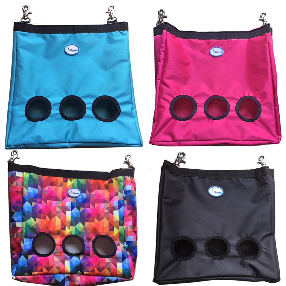CuteNfuzzy 3-Opening Hay Bag for Rabbits, Guinea Pigs & Chinchillas – Large 15" x 15" x 5"