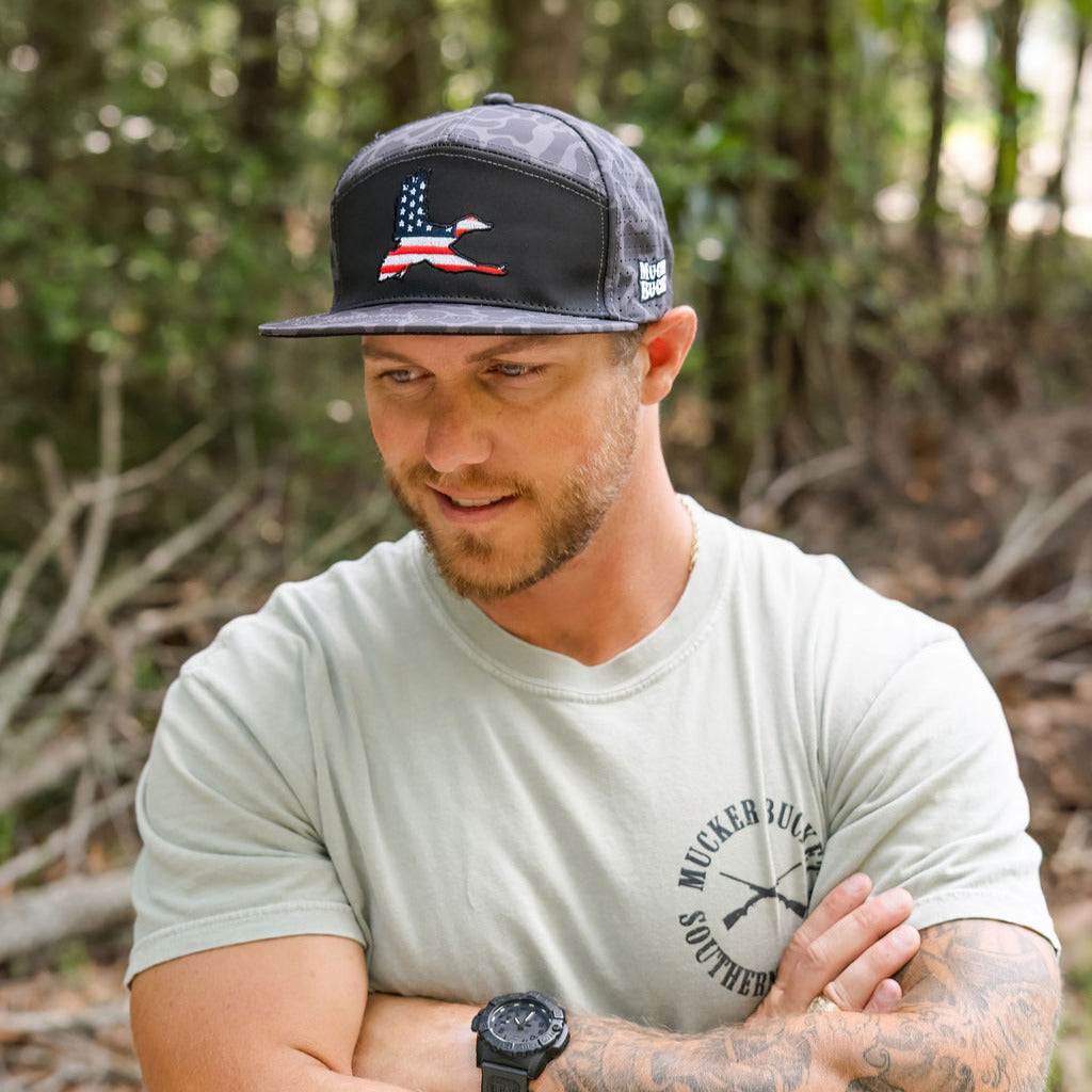 'Merica Duck Blackout Duck Camo Bucket