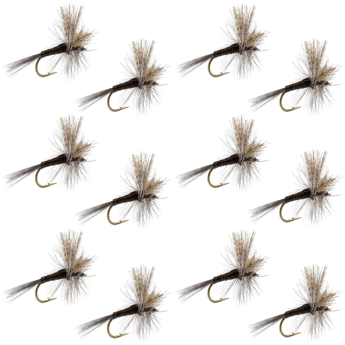 Quill Gordon Classic Dry Fly - 12 Flies Size 14