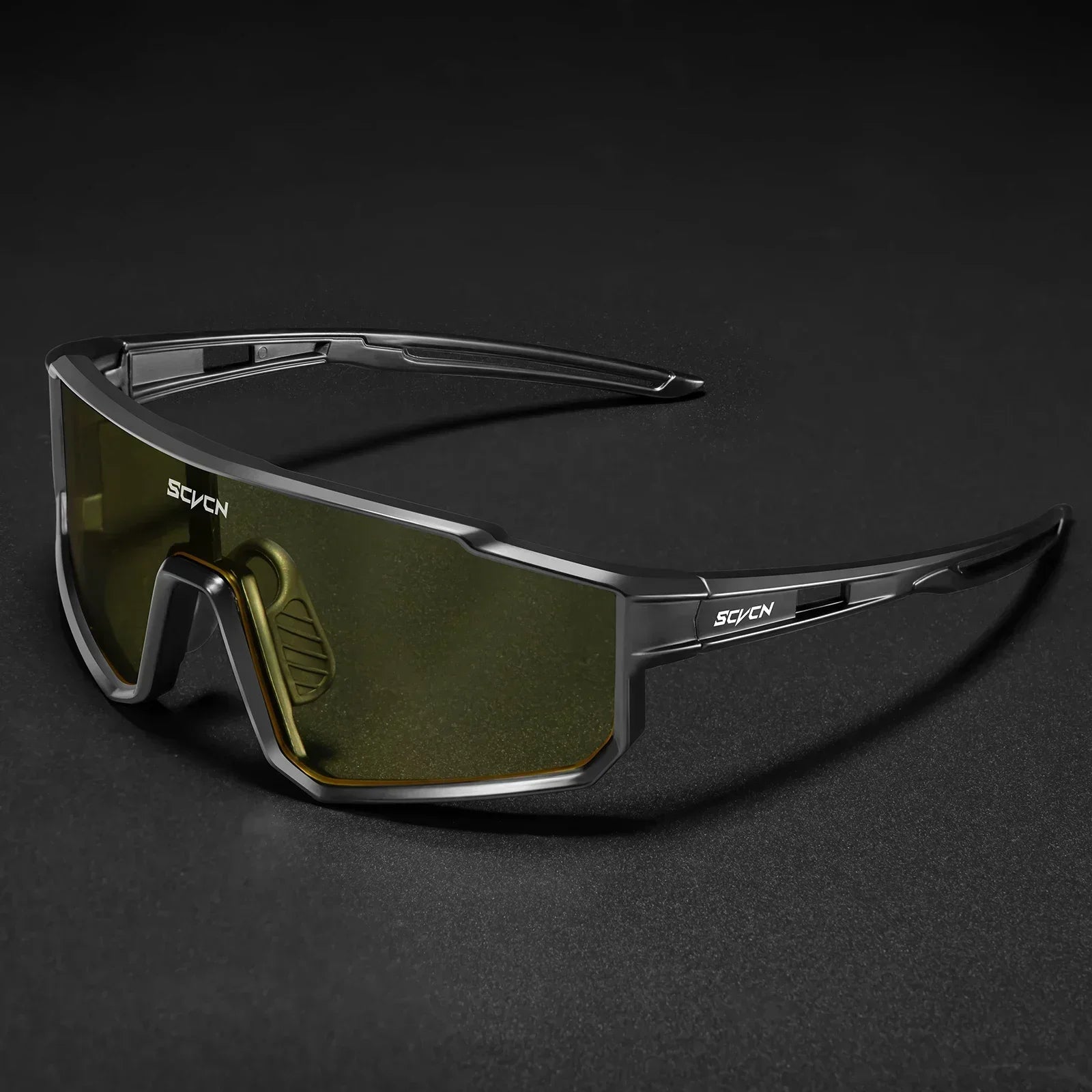 SCVCN Upgraded Outdoor Sports Cycling Glasses Men Women Running Sunglasses UV400 Mountain Camping Fishing Eyewear MTB Goggles