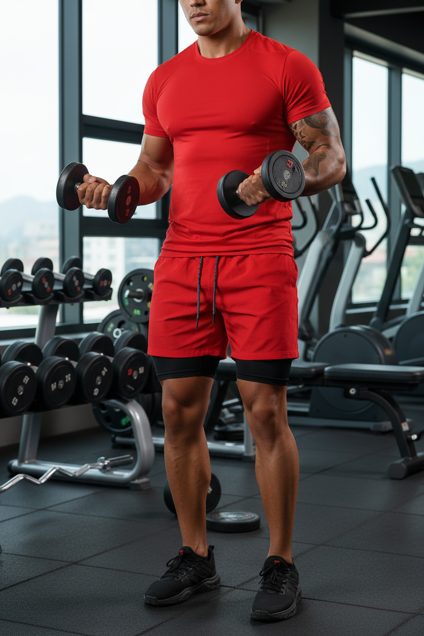 Camo Running Shorts Men Gym Sports Shorts 2 In 1 Quick Dry Workout Training Fitness Jogging Pants Summer