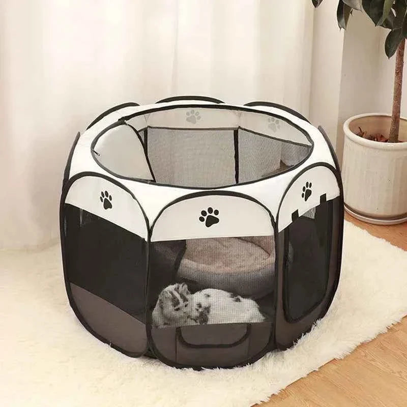 Folding Pet Tent Playpen – Portable Dog and Cat Outdoor Shelter