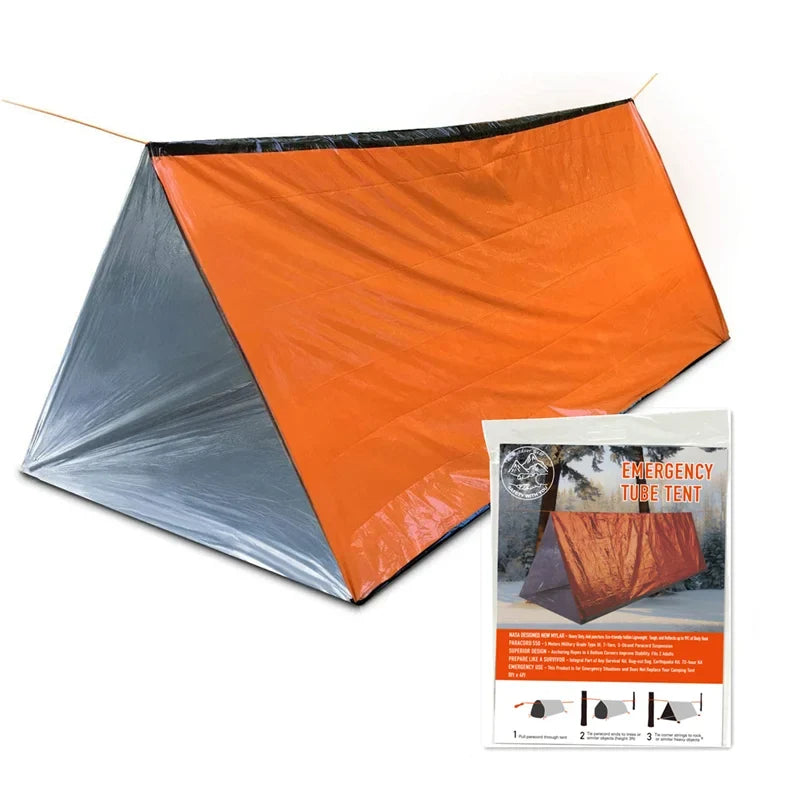 2-Person Outdoor Camping Tent Waterproof Lifesaving Tent Emergency