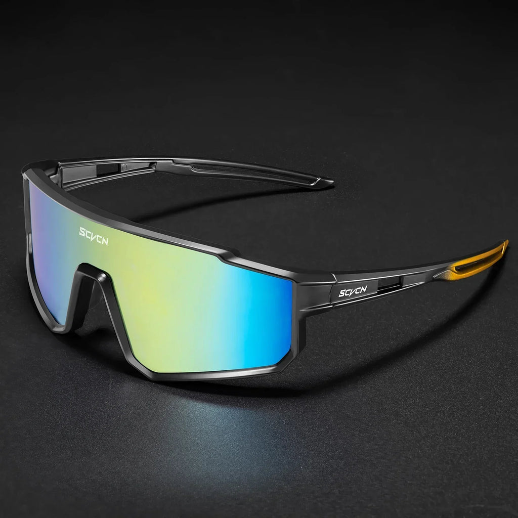 SCVCN Upgraded Outdoor Sports Cycling Glasses Men Women Running Sunglasses UV400 Mountain Camping Fishing Eyewear MTB Goggles
